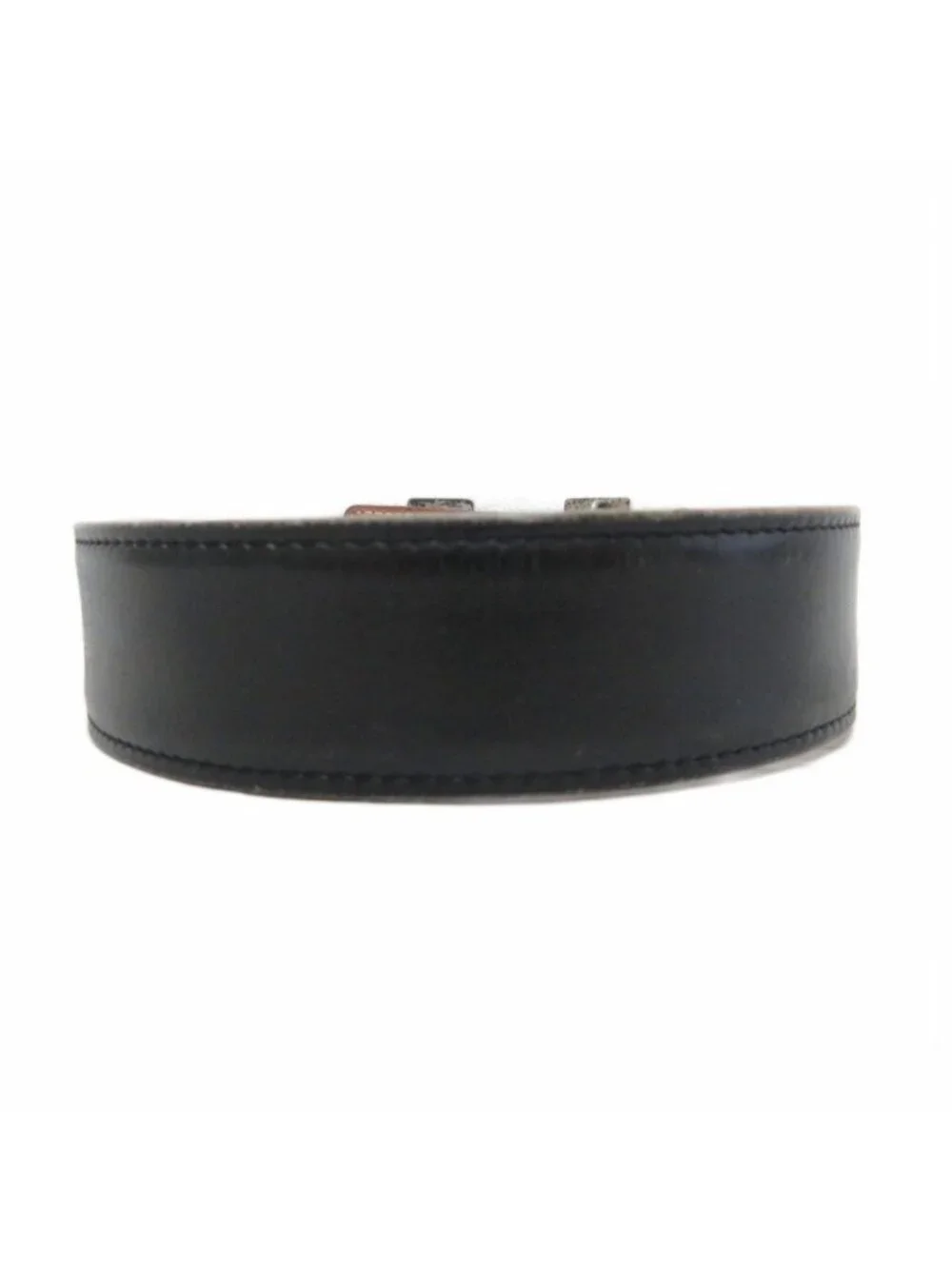 Hermes Constance H Logo Buckle Belt Leather 70 Black